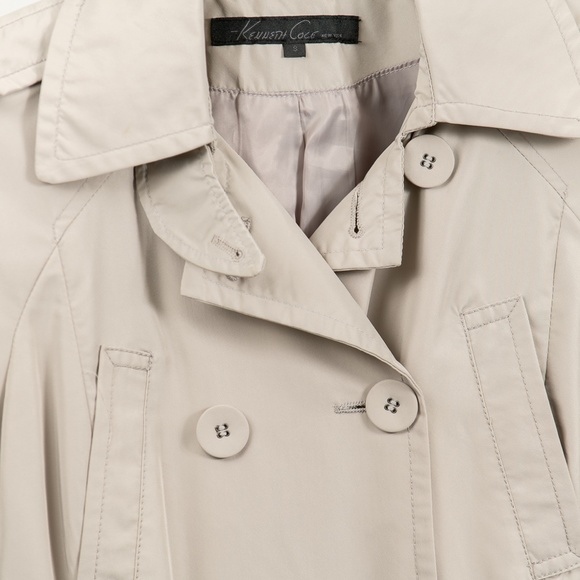 Woman's Small Kenneth Cole Mid Length Rain Coat - Picture 3 of 4